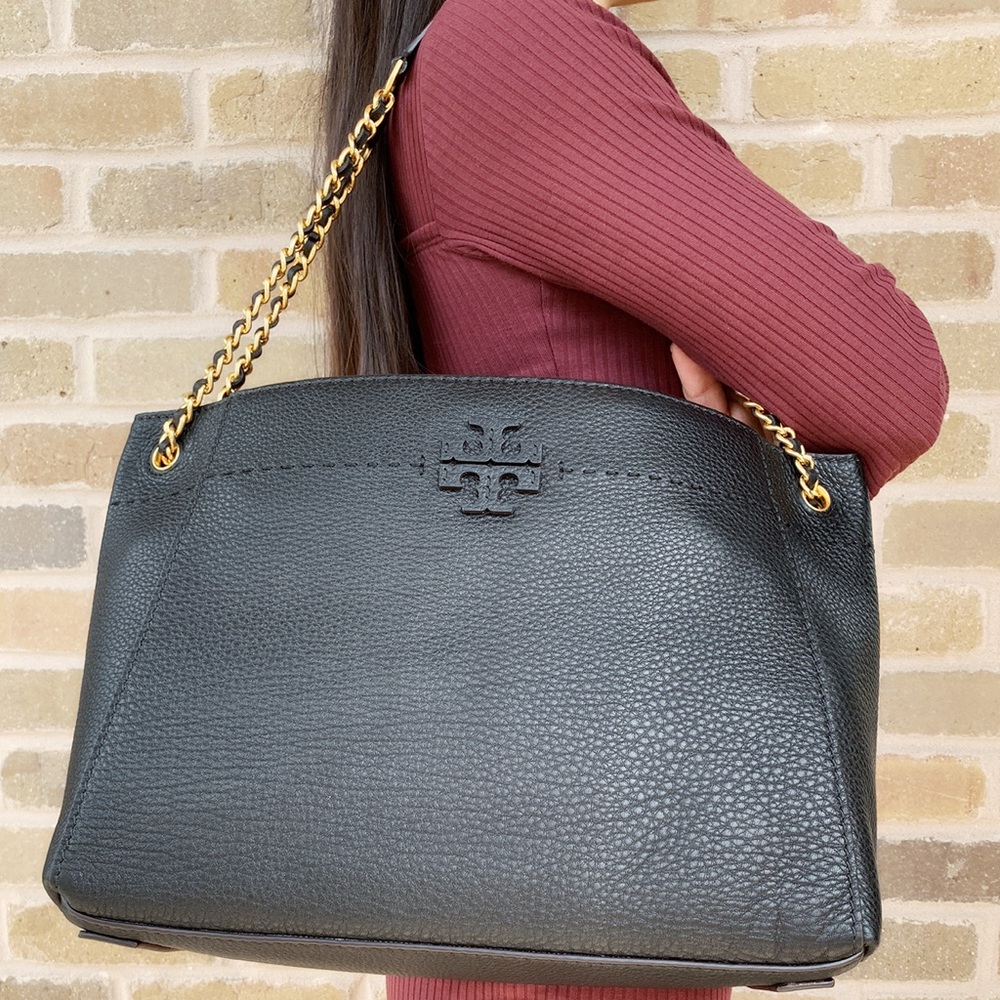 NWT Tory Burch McGraw slouch chain  tote - Picture 2 of 6
